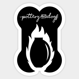 Pottery Kiln and Dogs Sticker